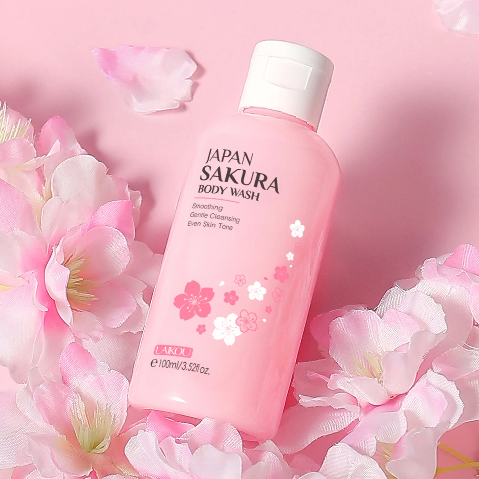 

100 мл LAIKOU Sakura, гладкий ароматный гель для душа, лосьон с вишневым цветком, увлажняющий уход за кожей, нежное очищение