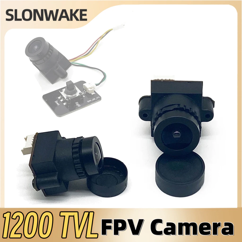SLONWAKE FPV 1200TVL MINI Camera 130°FOV 2.5mm lens Design using digitalsolutions support NTSC/PAL Switchable for RC FPV Drone.