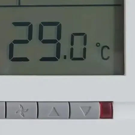 Central AC Thermostat Switch with For Cooling Heating Ventilation Control Large LCD Screen and 86x86mm Wall Mount Size
