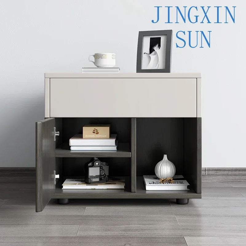 Lacquer free bedside drawer bedroom small storage cabinet