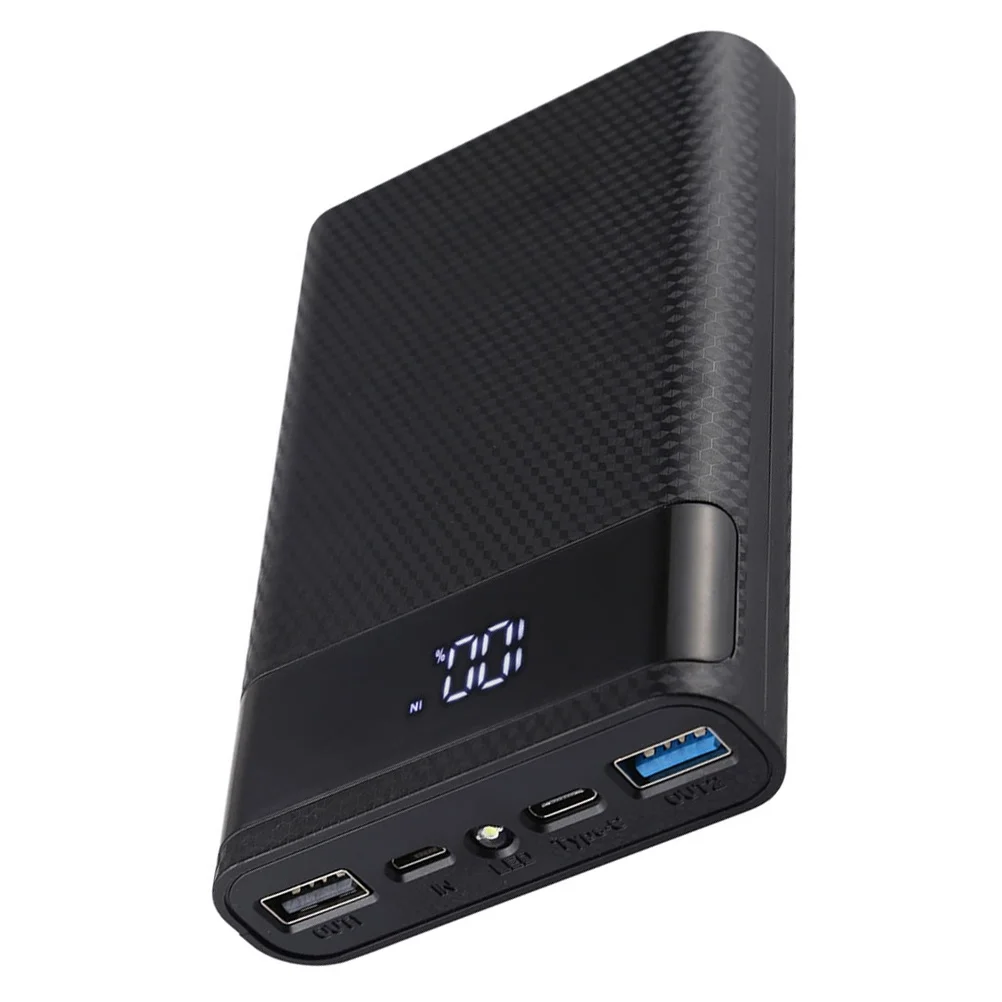 

4 Slots 18650 Bank Case Rechargeable Portable Mobile Bank Diy Box For Phone Supply Led