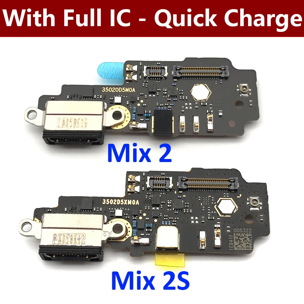 New For Xiaomi Mi Mix 2S 2 S Mix2s Dock Connector USB Charger Charging Port Flex Cable Board With Microphone Micro