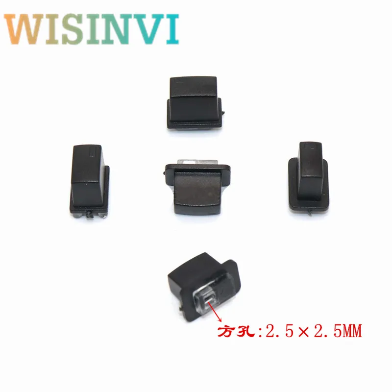 10pcs 5×10×8mm pastic translucent button cap Tact Switch cap Horizontal and vertical lights are universal aperture 2.5 × 2.5mm