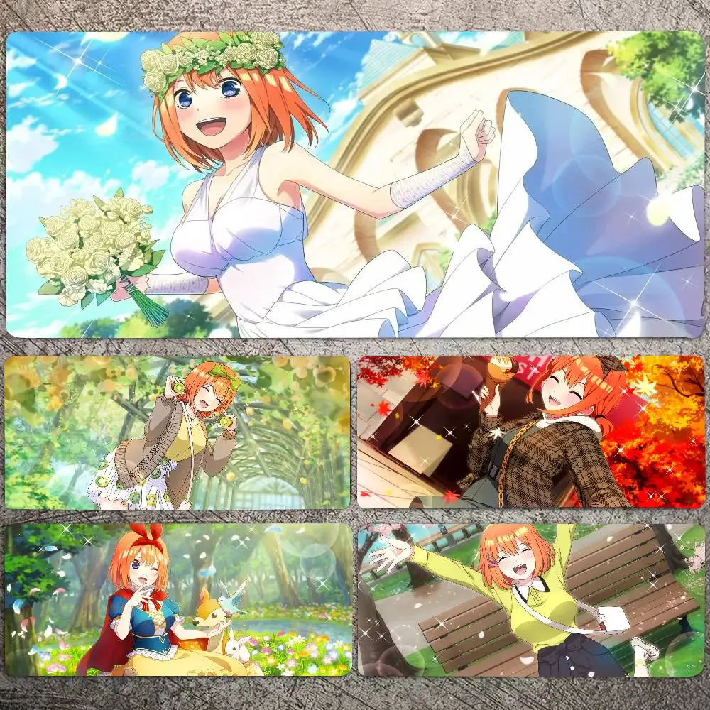 Nakano Yotsuba Animation Mousepad Non-slip Suitable For Office Computers Laptops E-sports Game Desk Mats XXL Keyboard