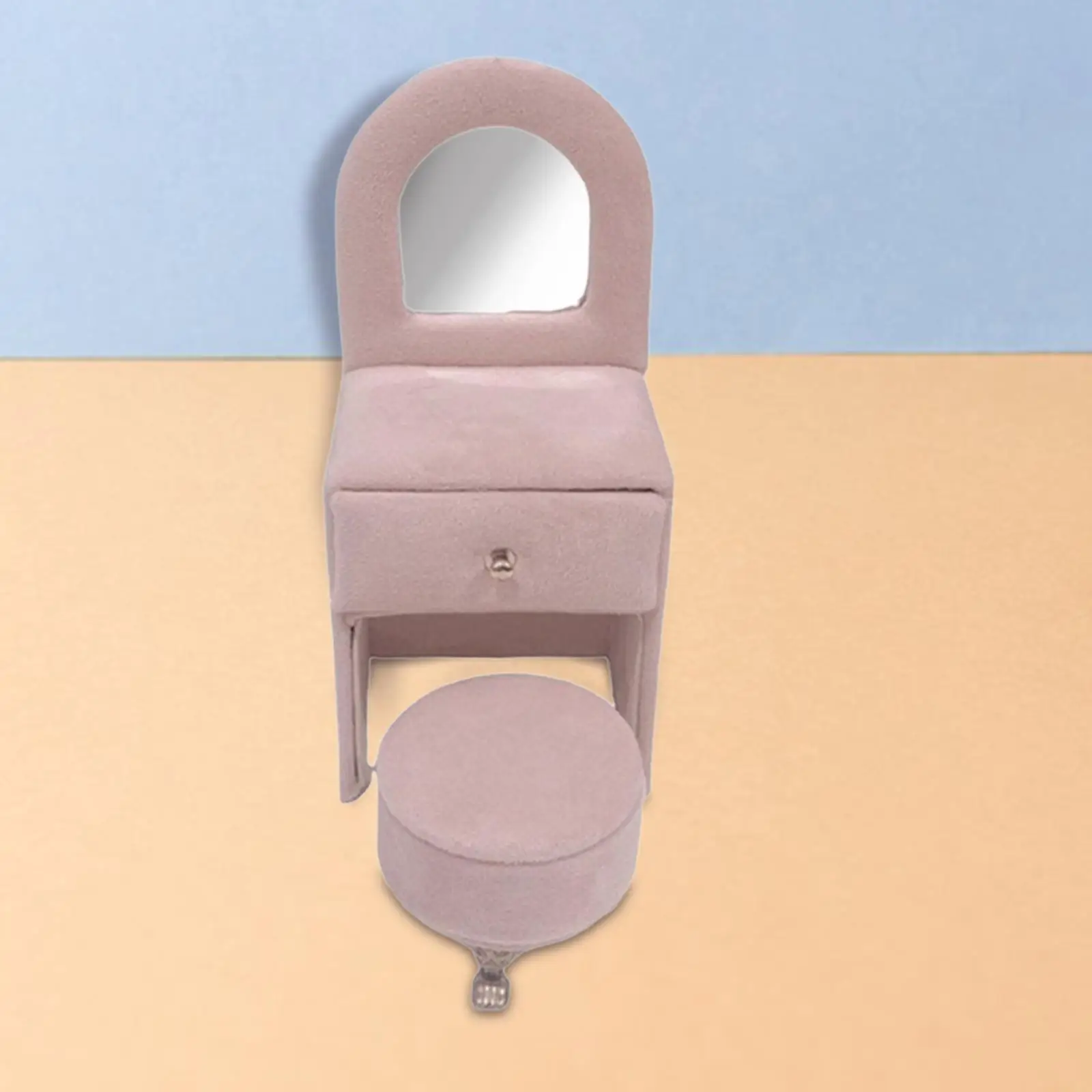 

Dollhouse Dressing Table Gift Display Holder for Ear Studs Necklaces Rings