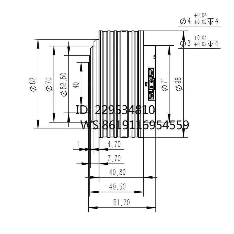 FOXTECH DM-J8009P-2EC MIT Driven Dual Encoder Bionic OpenArm Robotic Arm Joint Motor Robot Joint Motor Module