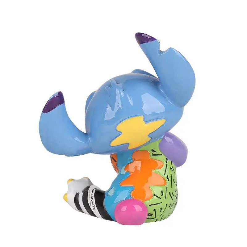 Mini figura Disney Stitch, premio ufficiale da ufficio da collezione, simpatico arredamento da tavolo per ragazzi, regalo, personaggio classico Disney