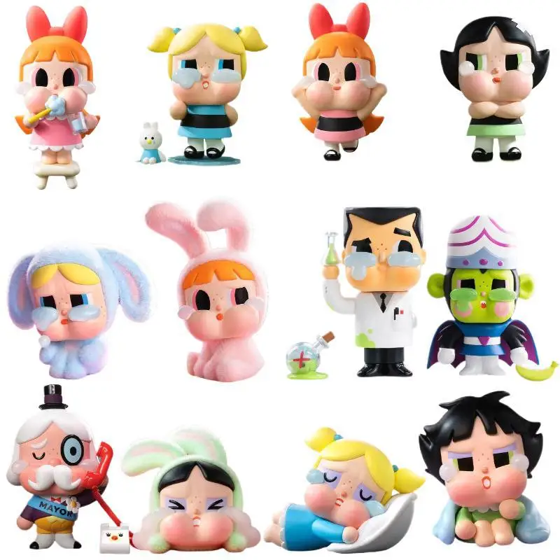 

Hot selling Flying Girl Police Cry Baby Trendy Blind Box Handmade Doll Ornament Toy