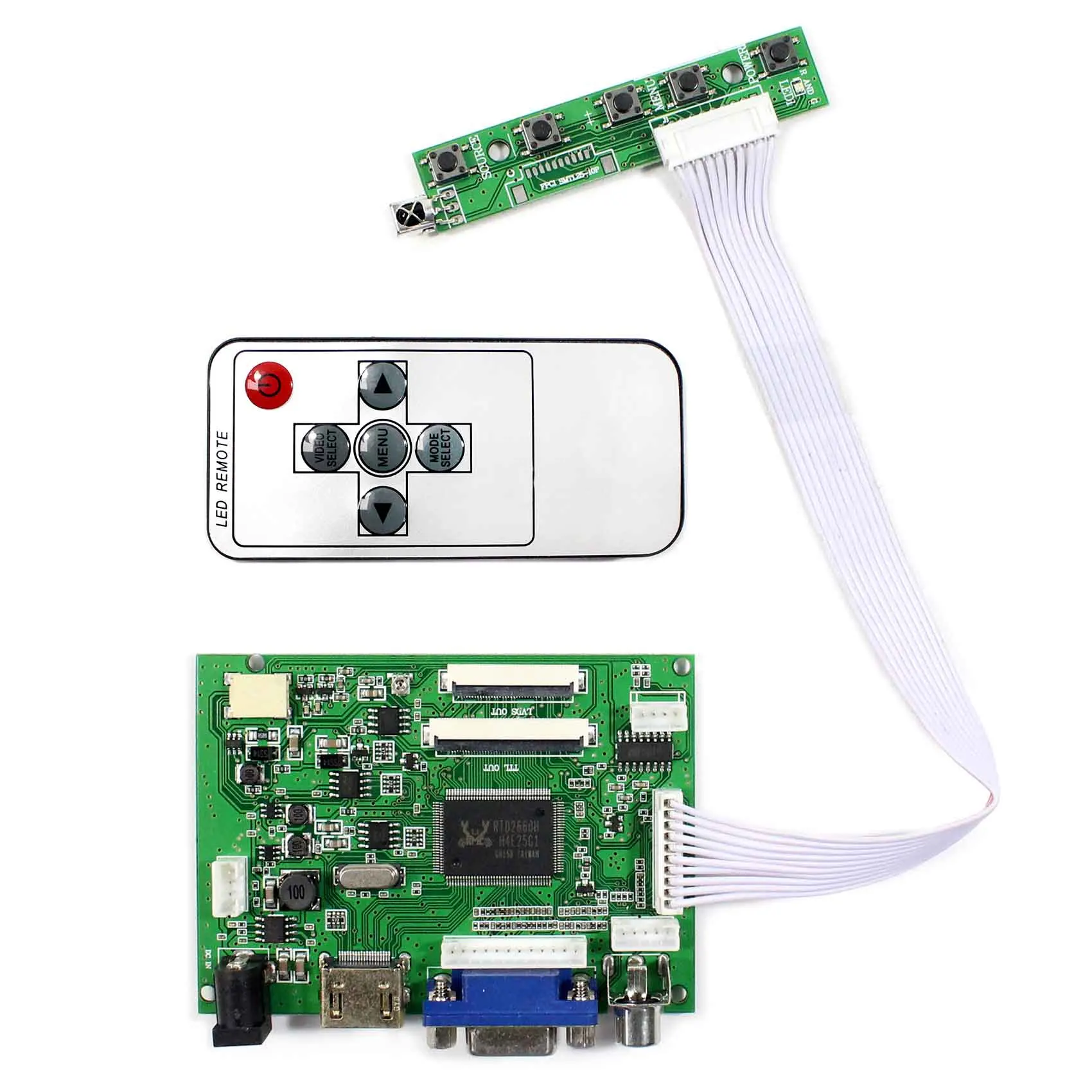 HDM I VGA 2AV LCD Controller Board Fit To 1024x600 7