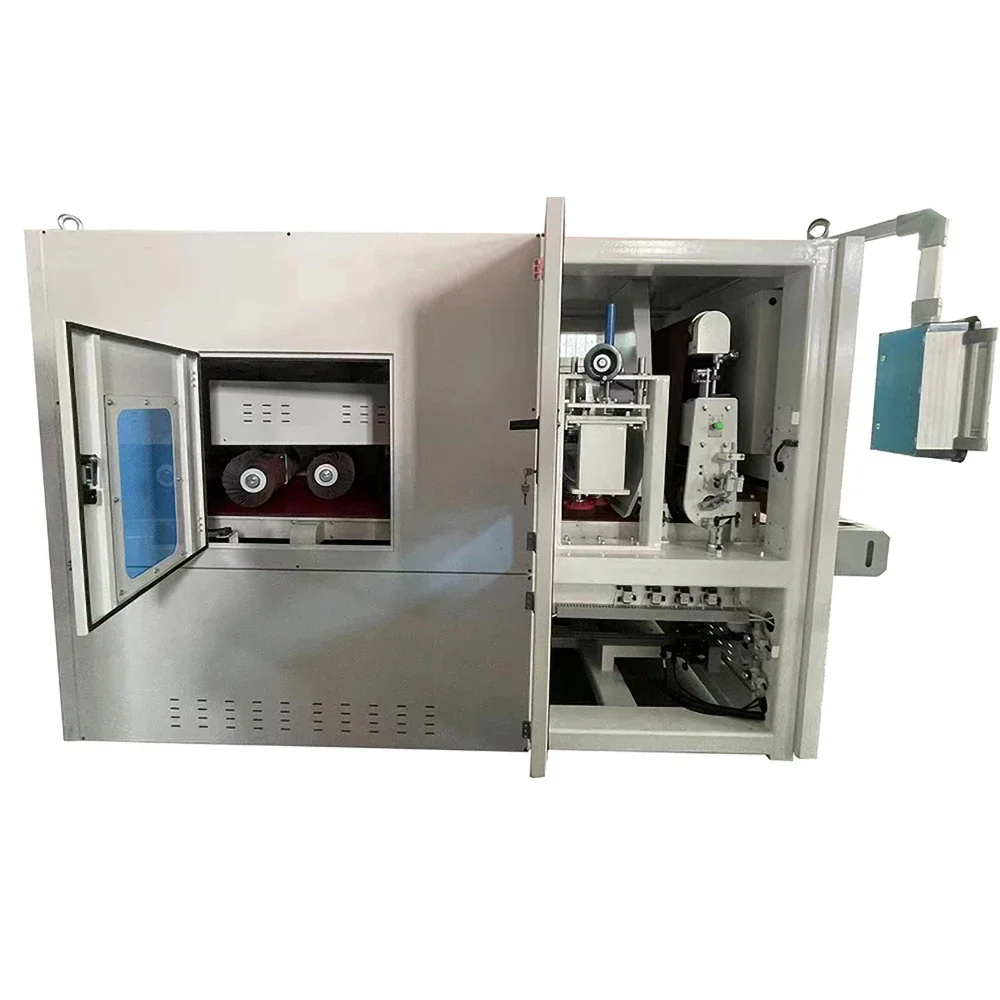 China factory High Quality automatic Metal Plate Finishing Deburring Machine With Disc Brush