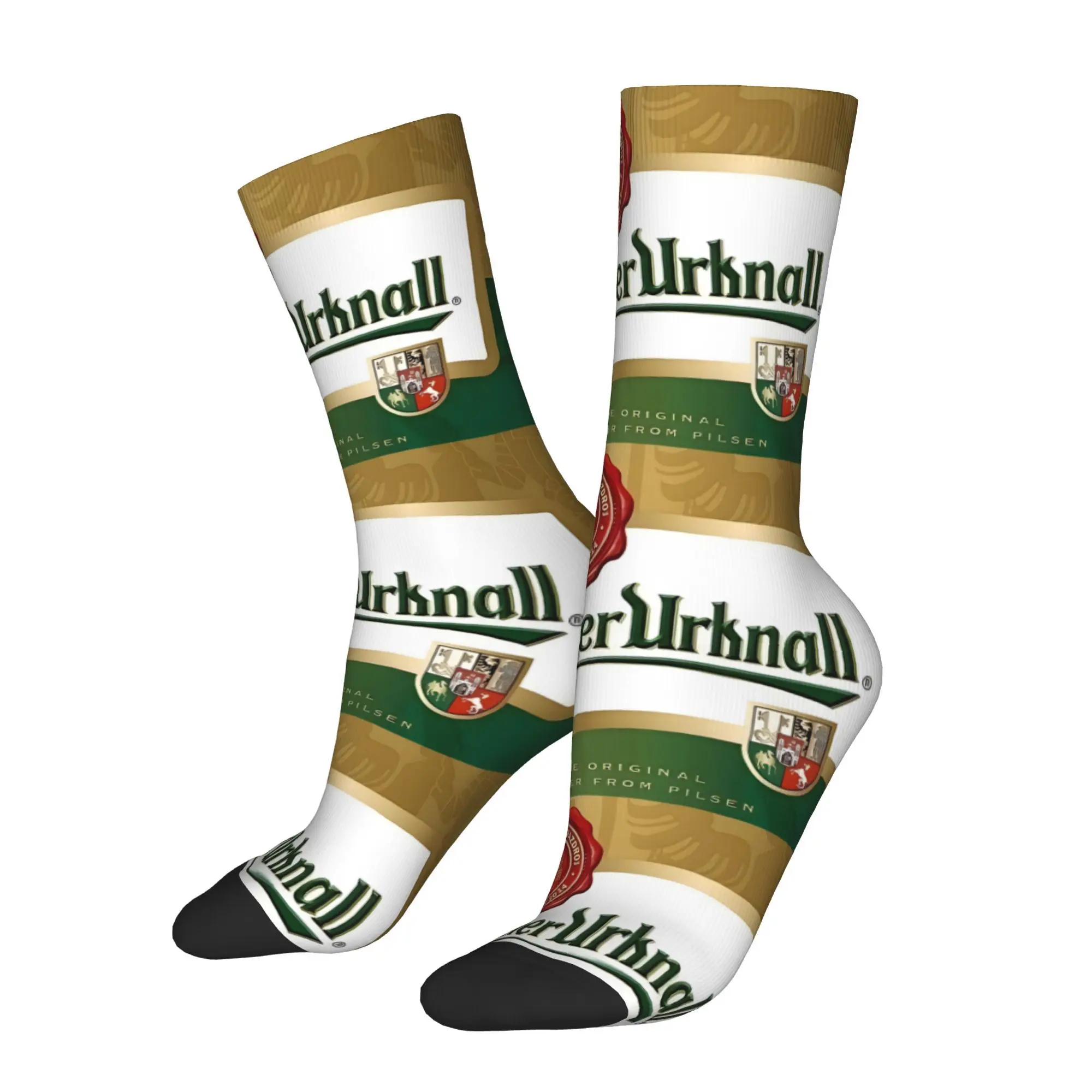 

Funny Happy Men's Socks Beer Pattern Vintage Harajuku Hip Hop Casual Crew Sock Gift Pattern Printed