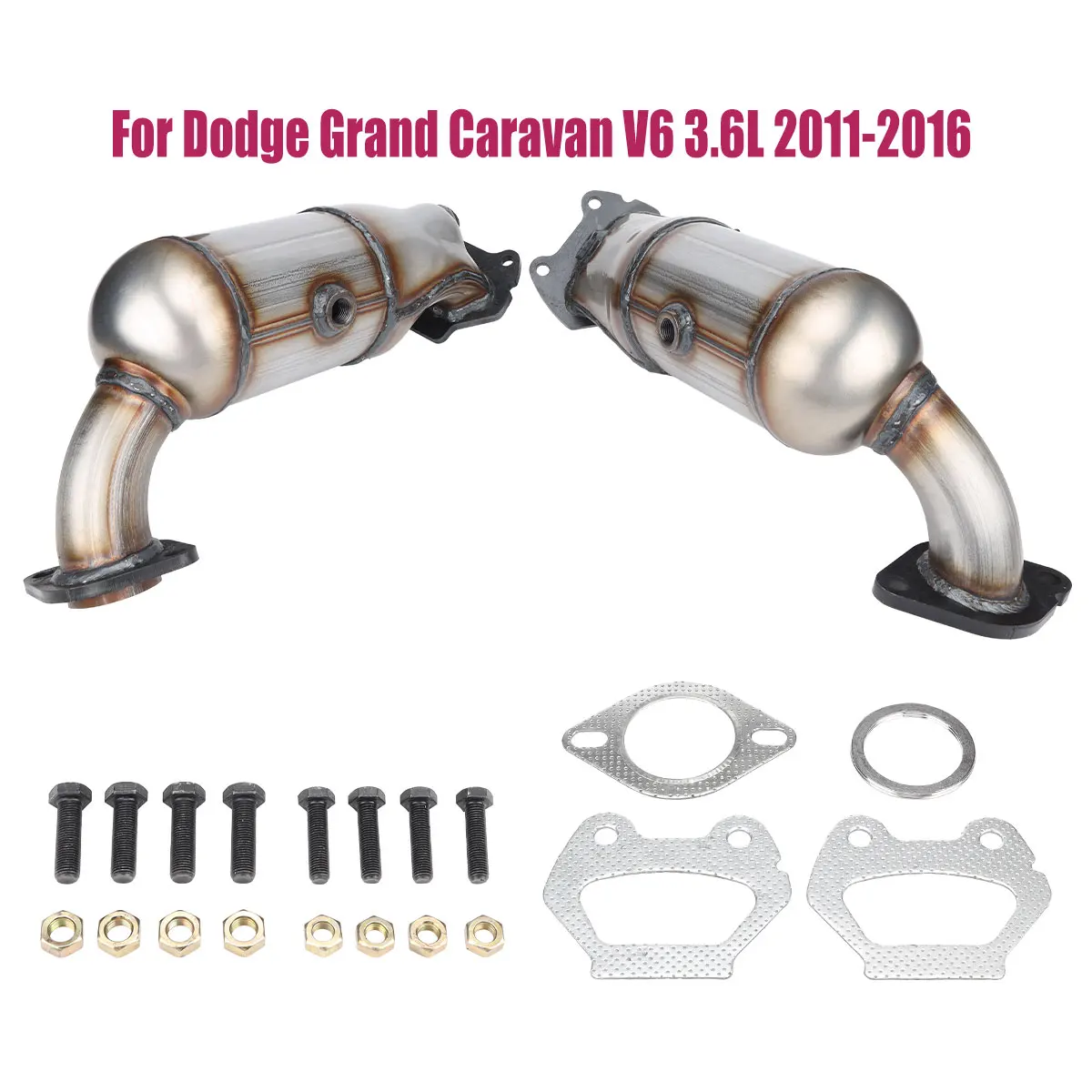 for 2011-2019 Dodge Grand Caravan 3.6L Both Manifold Catalytic Converters  Bank1bank2