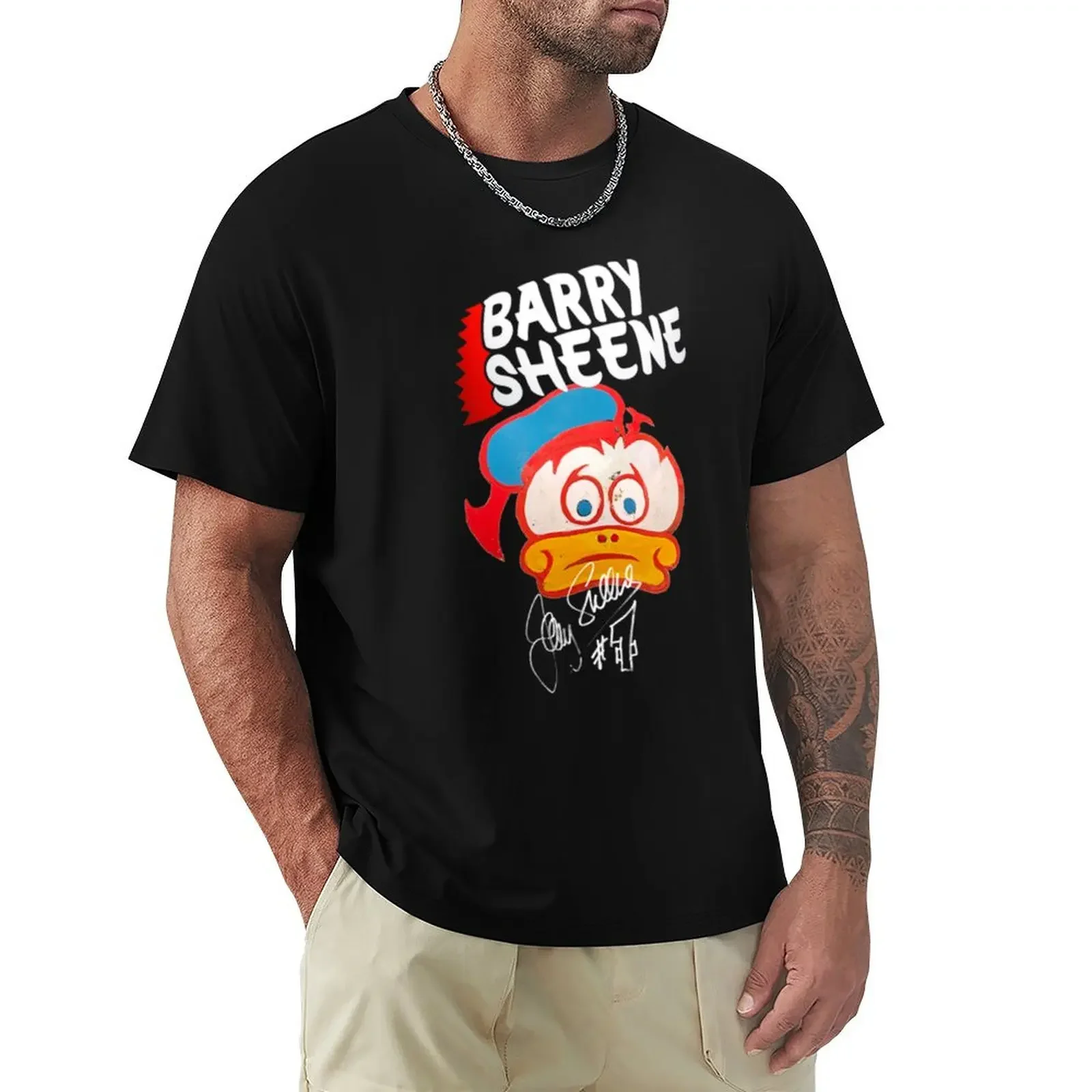 

Barry Sheene Duck Helmet Design T-Shirt rapper graphic tees new edition plus size clothes mens graphic t-shirts pack