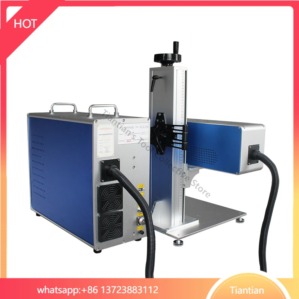 60W 40W CO2  Marking Machine  CO2 Metal Pipe Wood Engraving For Non-Metal Wood Acrylic Leather Paper