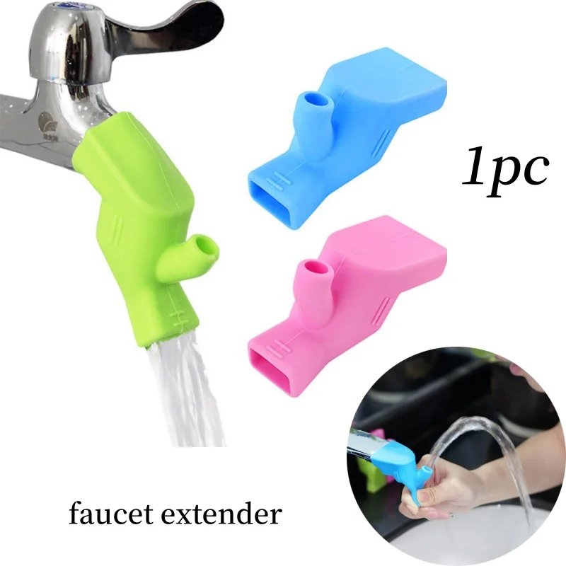 Bathroom Rubber Nozzle Elastic Sink Faucet Extender Water Tap Extension Kitchen Faucet Accessories For Children Kid Hand Washing