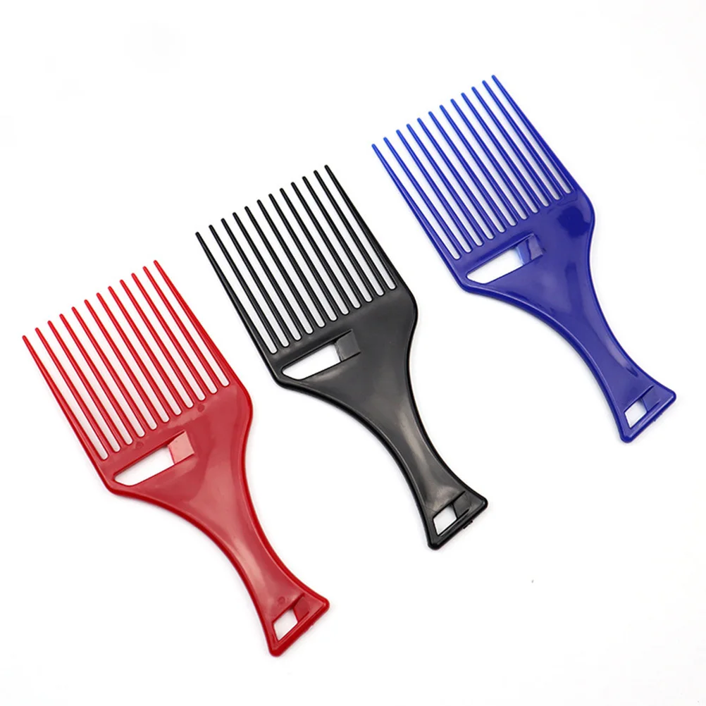 

3Pcs Wide Tooth Hollow Hair Comb Hairdressing Fork Styling Tool Cutting Salon Hair Accessories Wide Tooth Comb