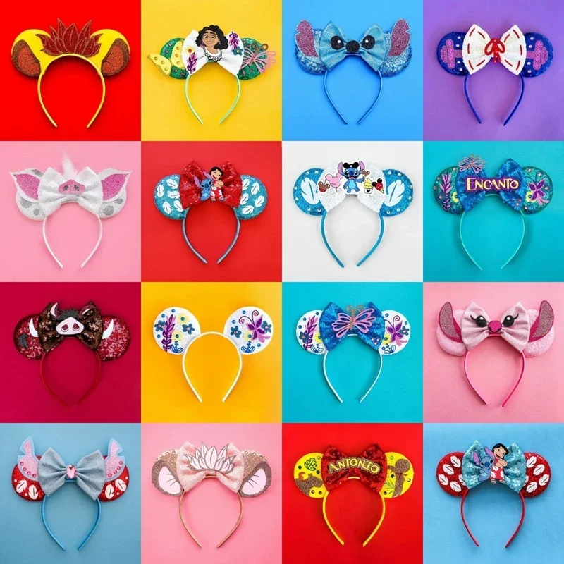 Nieuwe Disney Mickey Mouse Oren Haarbanden Chip N Dale Ear Hoofdbanden Voor Meisjes Kids Cadeau Vrouwen Strikken Haaraccessoires Volwassenen Hoofddeksels