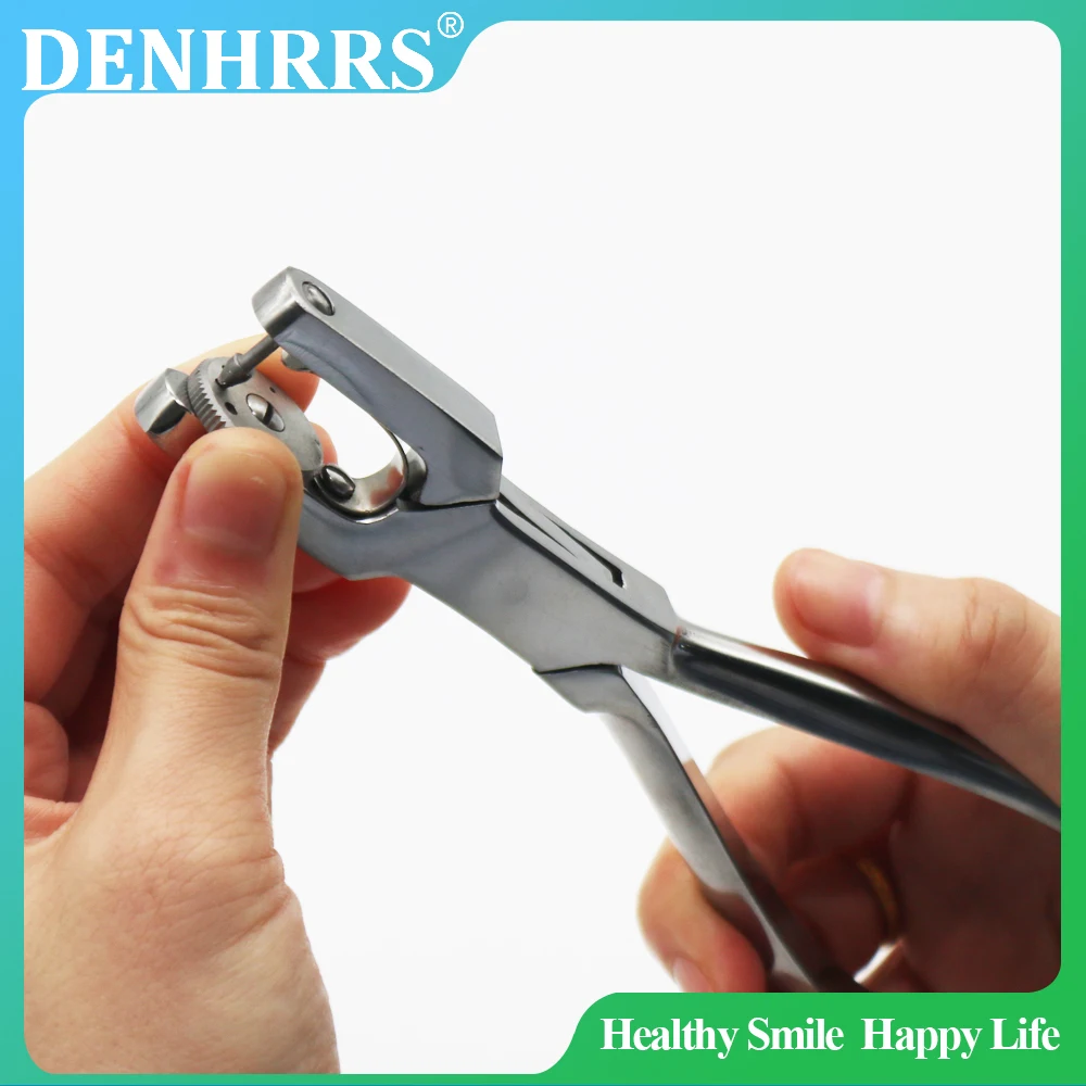 

1Pc Dental Dam Hole Punch Pliers for Dentist Clinic Perforator Rubber Orthodontic Forceps Dam Clips Pliers