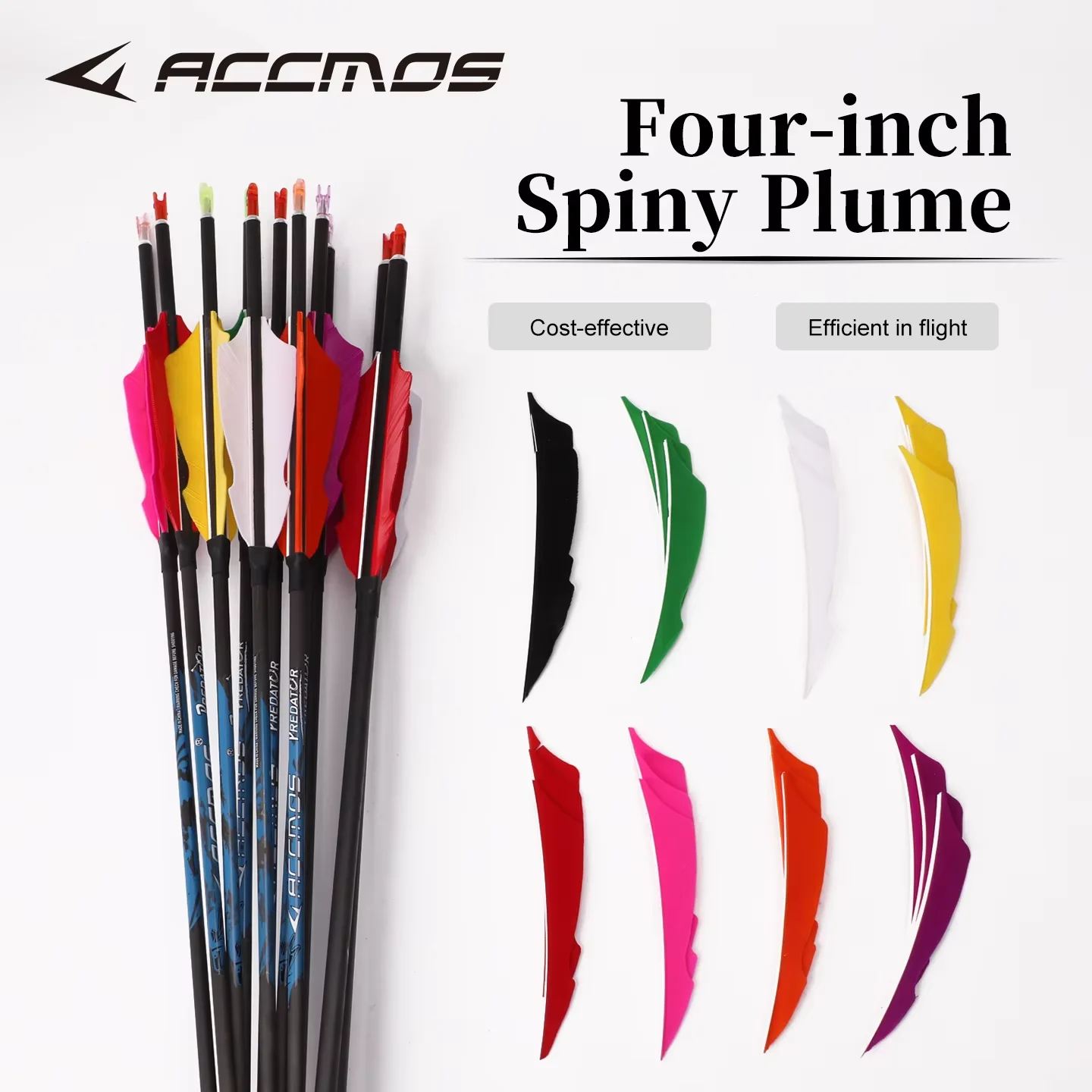 4 Inch Turkey Arrow Feathers with Sting Shape Archery Natural Feather Vanes for DIY Arrow Accessories