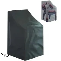 Stacked Chair Dust Covers Outdoor Garden Patio Furniture Protector Cover Waterproof Dustproof Chair Cover Rain Cover Chair Sofa