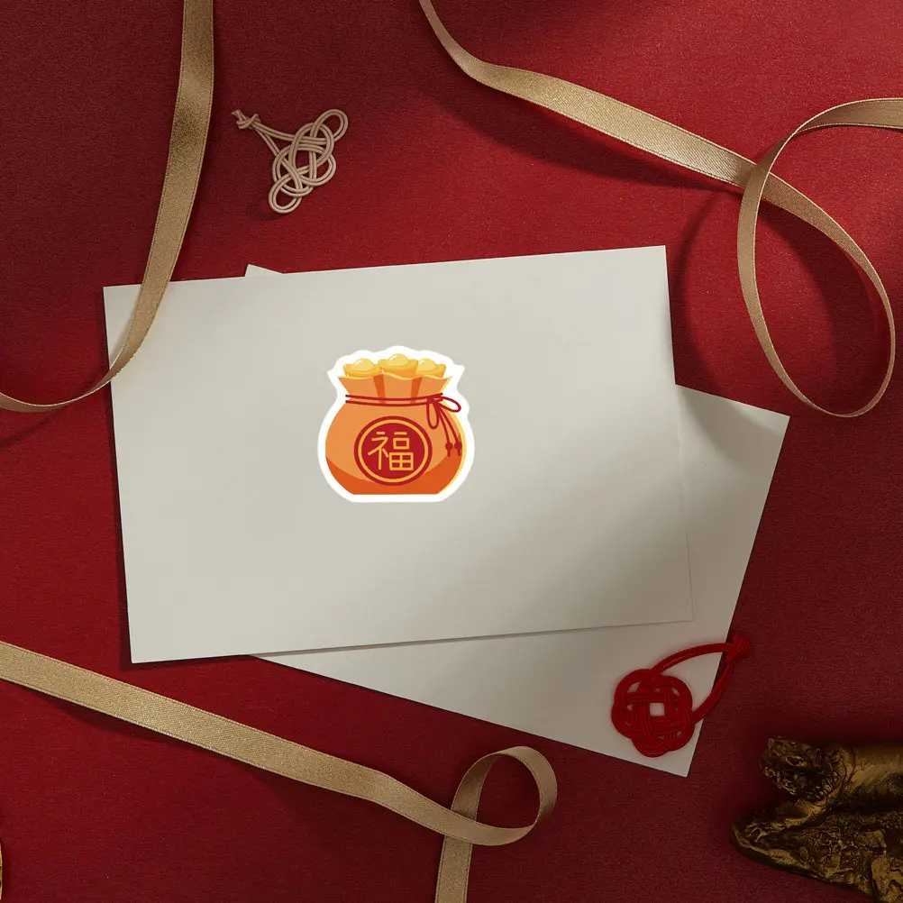 

2 Bags Premium Waterproof Seal Stickers Spring Festival Rabbit Year Design for Envelopes Gift Bags Candy Boxes Red Envelopes
