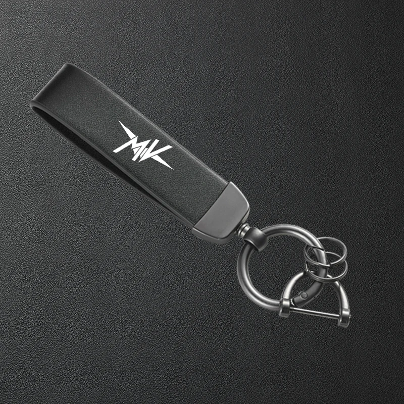 For MV Agusta F3 675 800 Brutale 800 1000 Turismo Veloce RC Motorcycle High-Grade Leather Keychain Metal Keyring Accessories