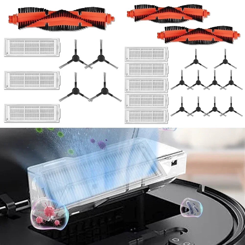 Roller Brush Filters Side Brushes Kit For Robot Vacuum Wyze WVCR200S Replaceable Accessories Home Appliance Spare Parts