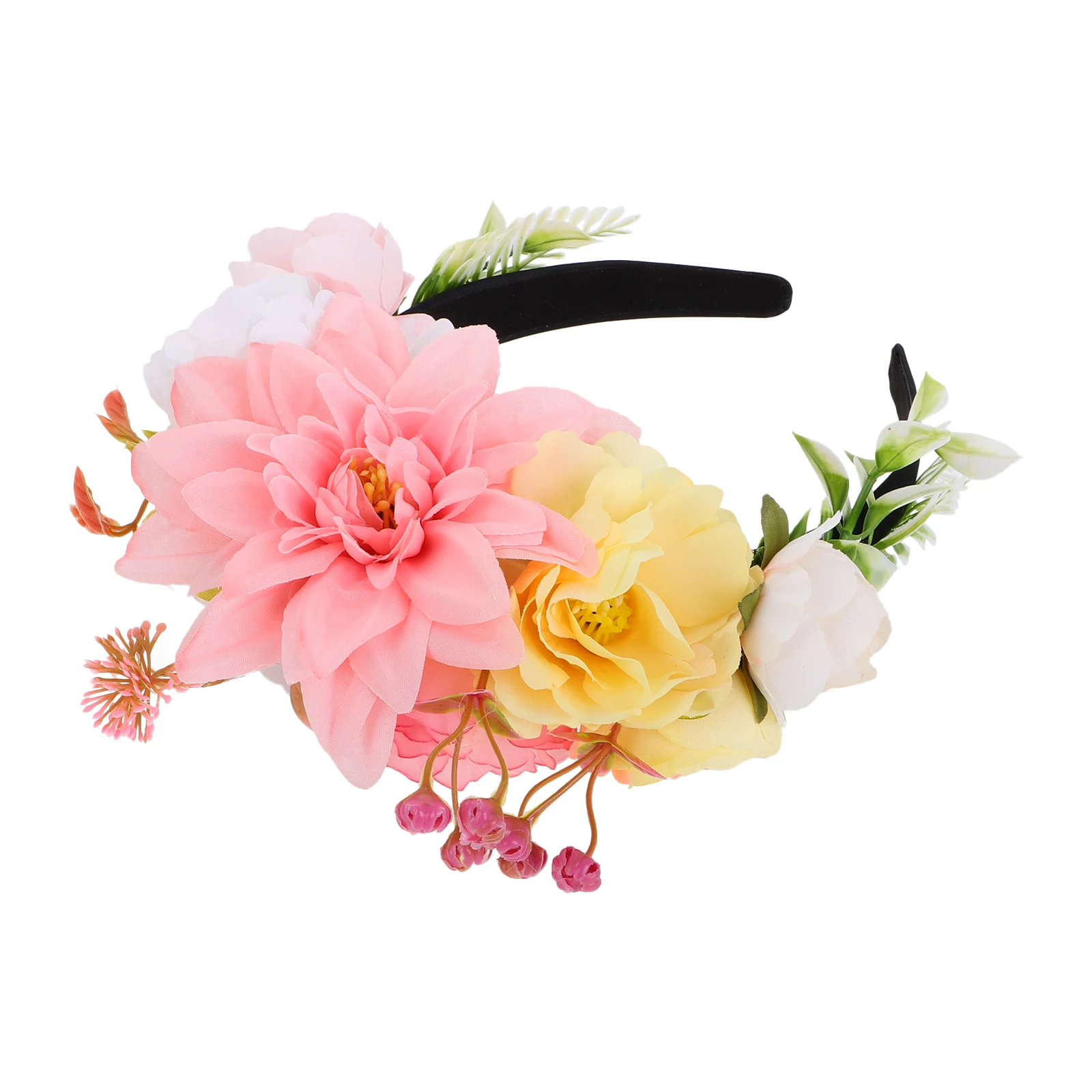 

Artificial Flower Headband Bridal Headpiece The Flowers Crown Headdress Accessories Silk Cloth Headdresses