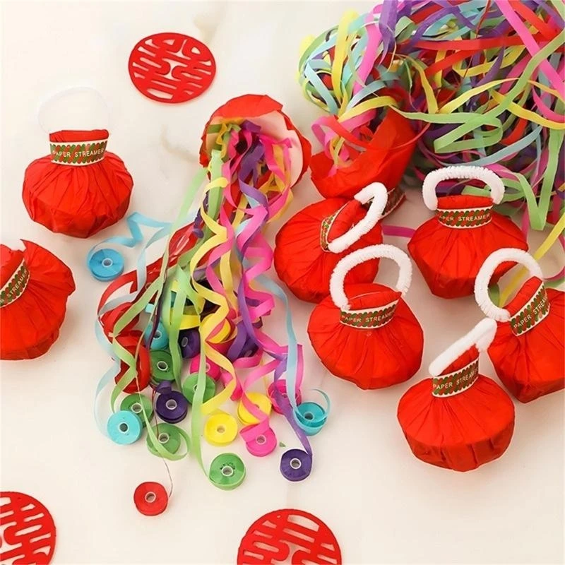 

10PCS Colorful Popper Hand Throw Streamers Suitable for Party Decorations