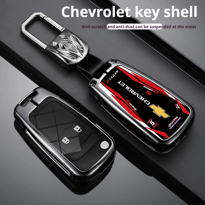 Capa de chave de couro capa completa escudo de liga de zinco para chevrolet cruze aveo trax malibu vela captiva opel vauxhall astra corsa mokka