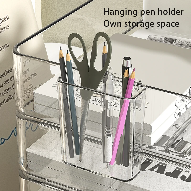 Paper Organizer Letter Tray, 4 Pack Acrylic Stackable Desk File Organizer,Clear File Organizer for Desk, Office Organizer