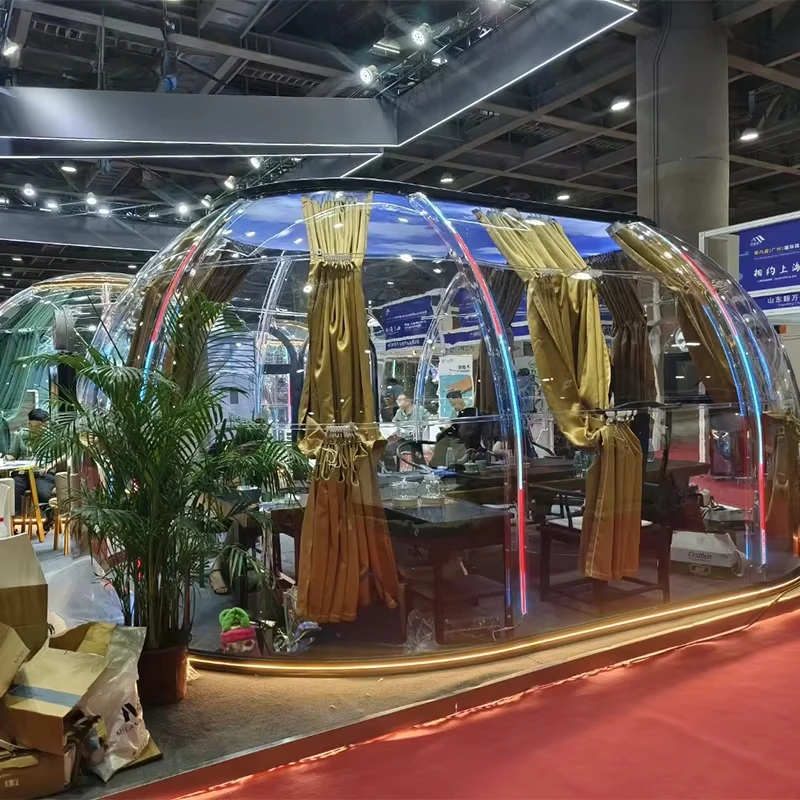 Transparent custom igloo computer star polycarbonate dome tent polystyrene dome hotel restaurant