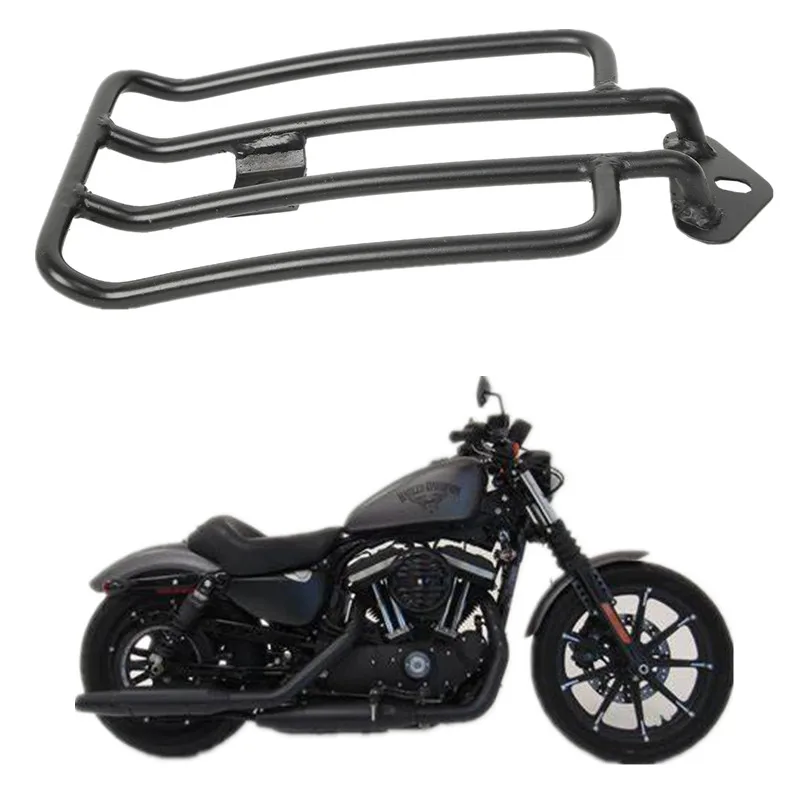 Dla Harley XL Sportsters 883 1200 2004-2021 2017 akcesoria motocyklowe Solo Seat bagażnik