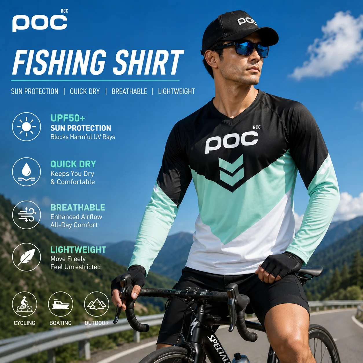 2026 PCC POC Men Cycling Motocross Bicycle Jersey Downhil Mountain Bike Shirt Motorcycle Clothing for Boys Short T-Shirt