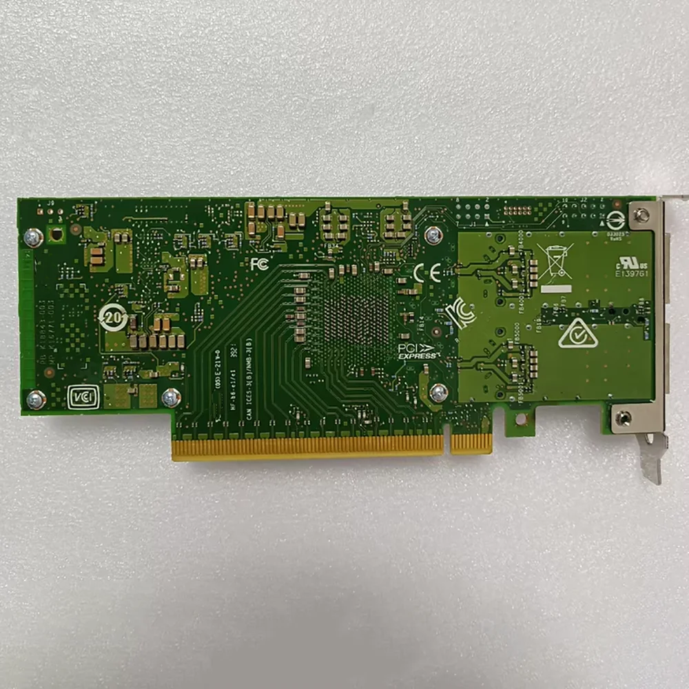 High Reliability E810-CQDA2 dual-port 100Gb 10G Fiber Optic Network Card QSFP28 PCIE4.0 X16