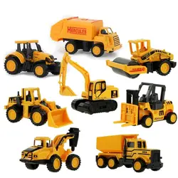 Giocattoli regalo di natale 8 tipi Diecast Mini lega ingegneria edile auto Dump-Car dumper modello veicoli e modelli giocattoli