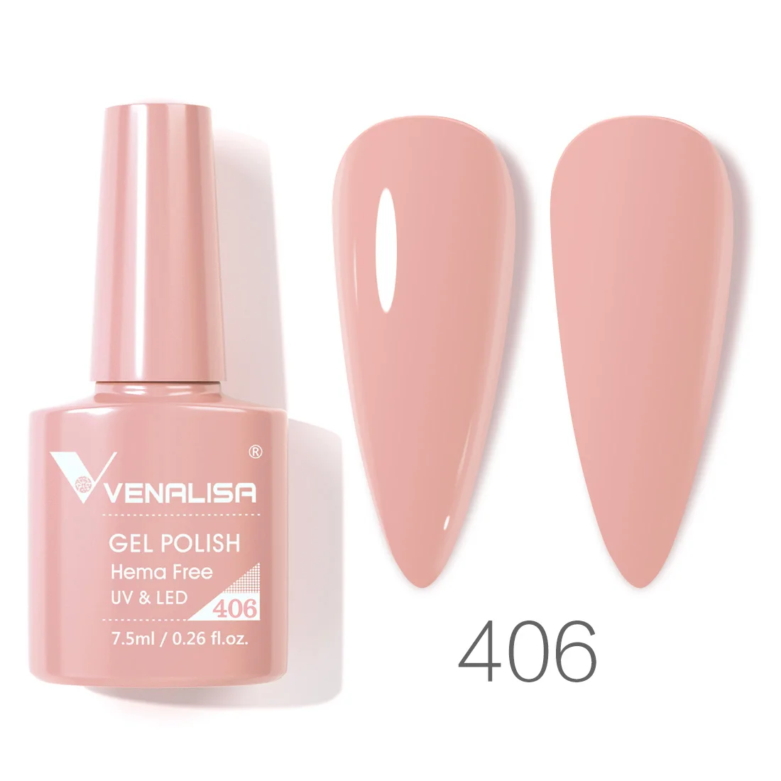 Venalisa Nagel-Gel-Nagellack, 7,5 ml, HEMA-FREI, Soak Off UV-LED-Gel-Lack, vollständige Abdeckung, super Textur, wunderschöne Nagel-Maniküre