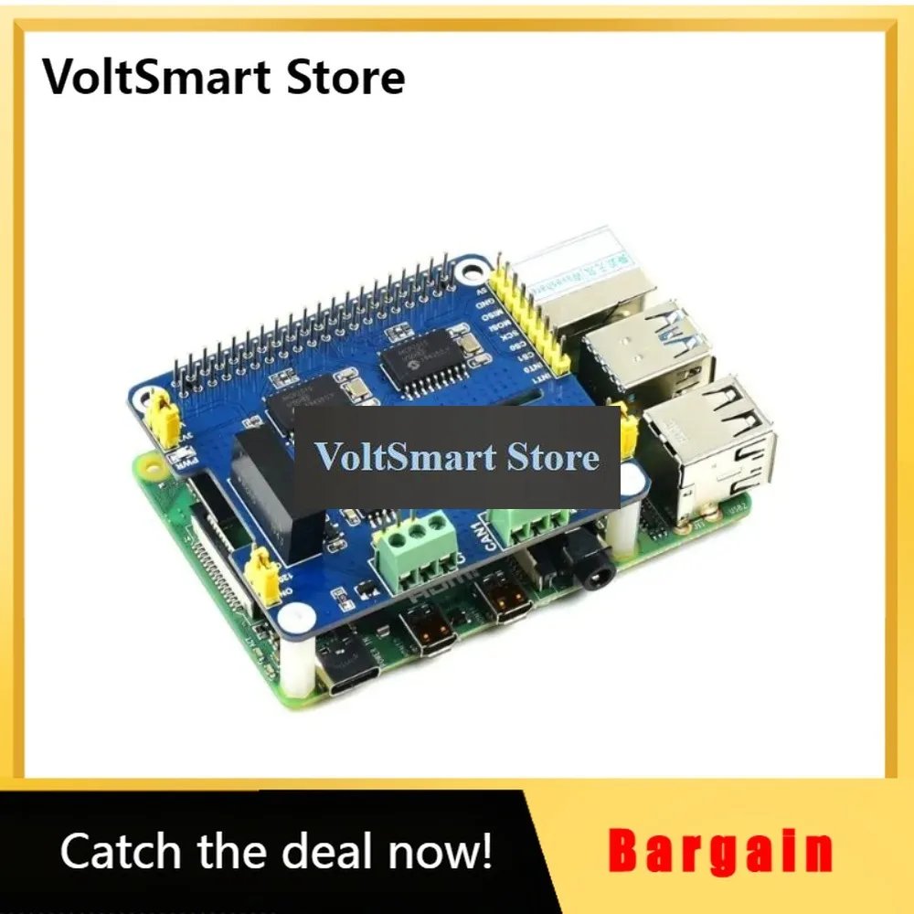 VoltSWaveshare 2-Channel Isolated CAN Expansion HAT For Raspberry Pi, Dual Chips Solution