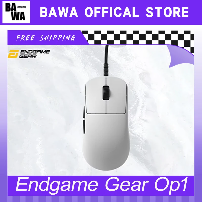 Endgame Gear Op1 8k Mouse Wired E-Sports Game  Customization Paw3395 8000hz Lightweight Mouse Accessory For Desktop Computer Gif