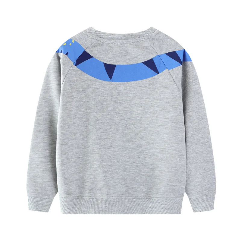 

Autumn New Boys Sweatshirt Style Boys Round Neck Pullover Shirt Small and Medium-sized Children Dinosaur Pattern Long-sleeved T
