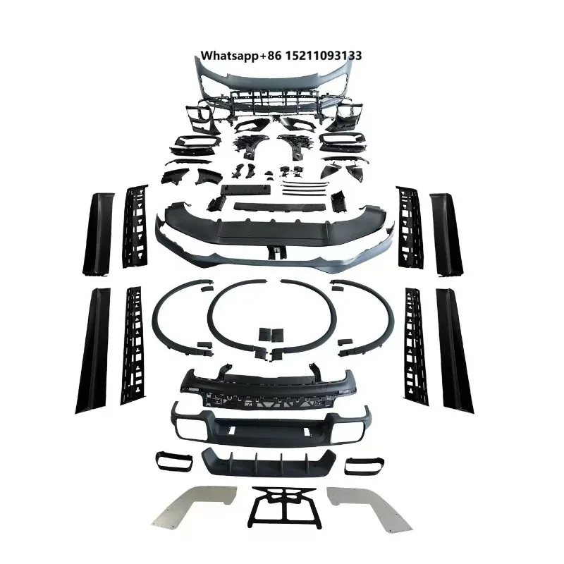 Upgrade to the Turbos Style Bodykit Body Kit Sets with Front Rear Bumper Side Skirt for 9Y0.1 Car Part 2018-2023