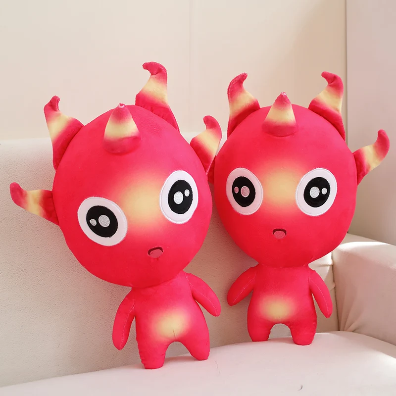 

New Kawaii Cartoon Pitaya Plushie Doll Cute Stuffed Plant Anime Dragon Fruit Soft Kids Plush Toys Home Decor for Girls Xmas Gift