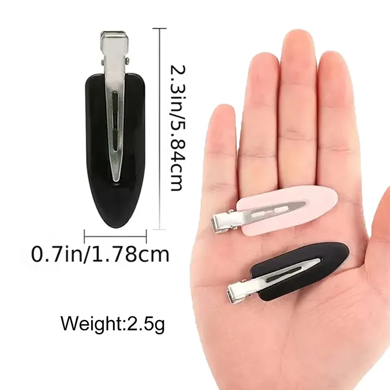 10 قطعة/المجموعة لا الانحناء مقاطع الشعر سلس الجانب الانفجارات باريت ماكياج غسل الوجه إكسسوارات الشعر النساء الفتيات تصفيف دبابيس الشعر