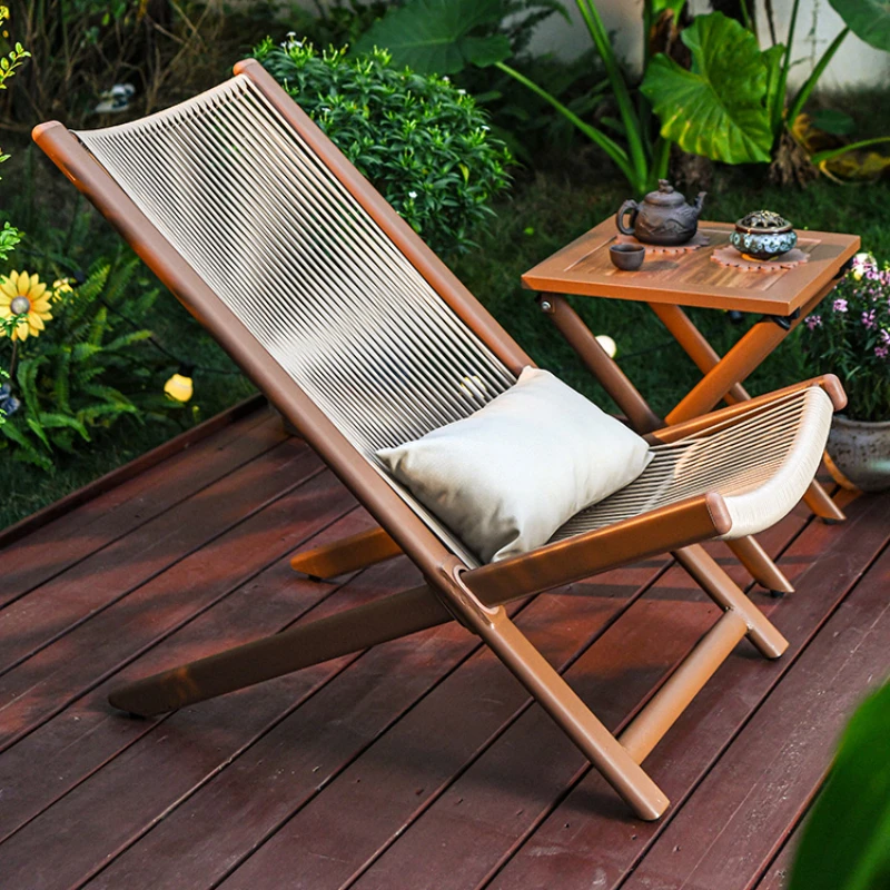 Arredi Giard37- Chaises de jardin pliables avec dossier en plastique PVC, meubles de pêche en plein air, pieds en métal