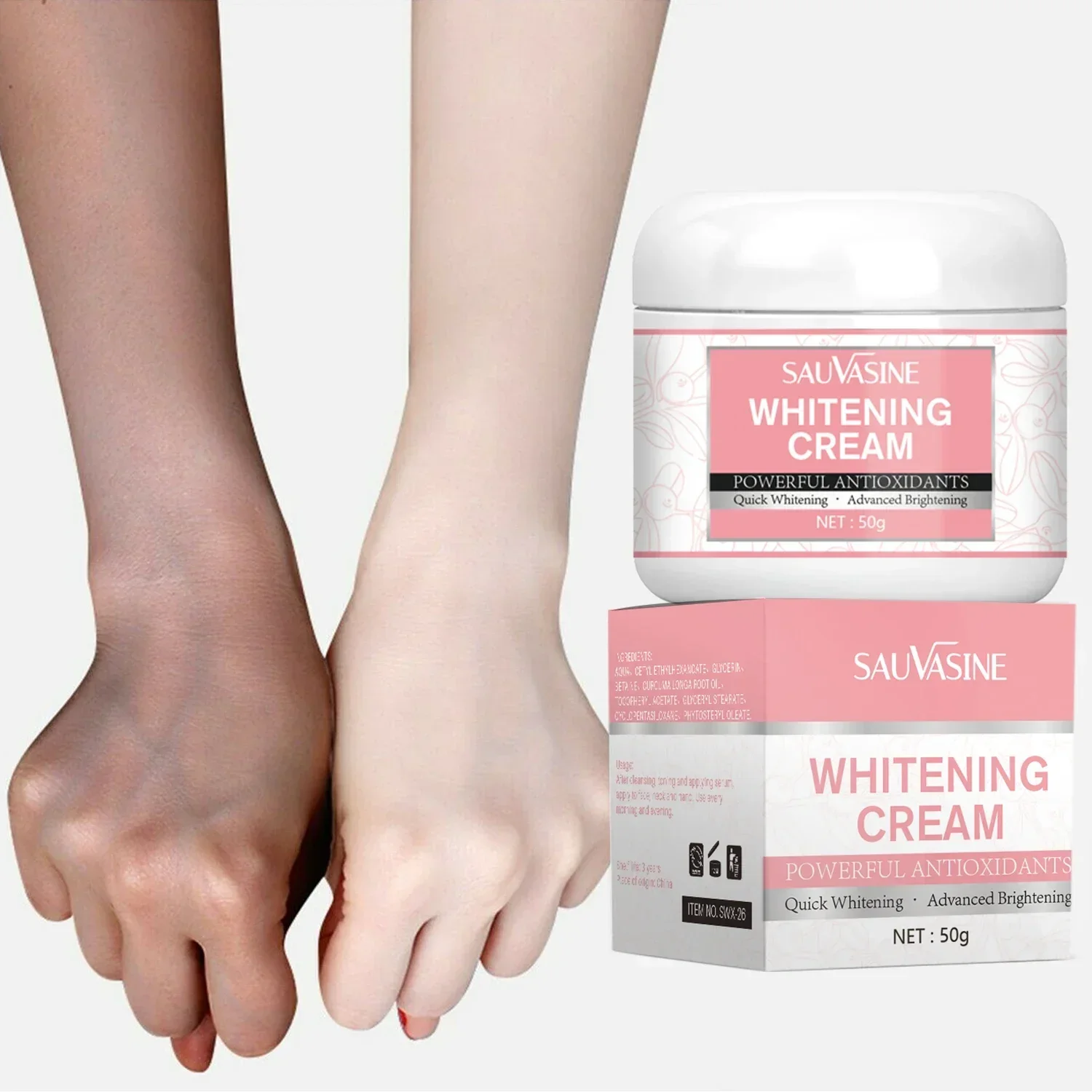 50ML Whitening Cream for Dark Skin Moisturizing Lightening Fade Melanin Cream for Women Beauty Health for Dark Spot Skin Care