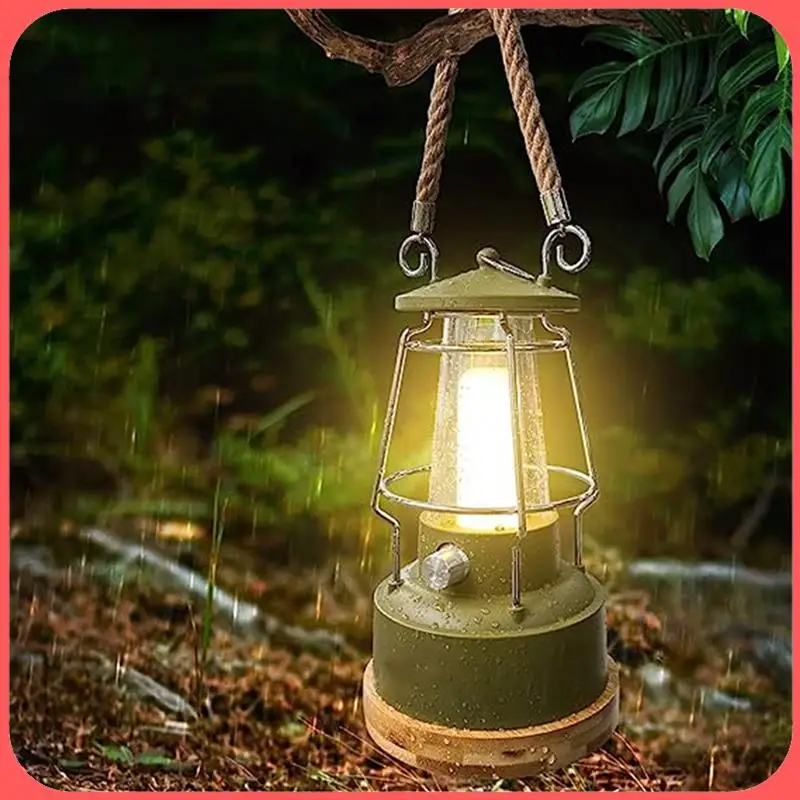 

AA89-Multifunctional Retro Camping Lamp Camping Lamp Atmosphere Stepless Dimming Horse Lamp Charging Dual-Purpose