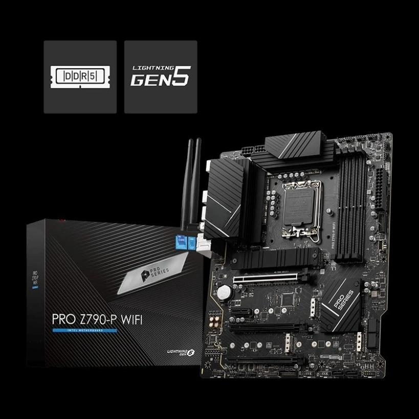 

Для MSI PRO Z790-P Wi-Fi основная плата настольного компьютера поддерживает обновление 12 процессора 13-го поколения, 1700 контактов