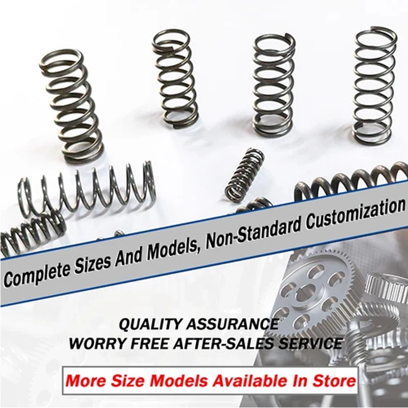 10개/묶음 0.5mm/0.6mm/0.7mm 마이크로 소형 압축 스프링 외경 4-12mm 길이 5mm에서 50mm까지 외과 도구 및 전자 제품 수리용