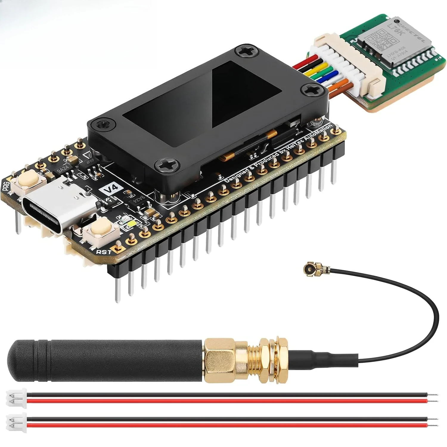 V4.3 Meshcore Meshtastic GPS ESP32 SX1262 0.96inch OLED Solar Powered Dev-Board Mesh Network WiFi LoRa BLE 28dBm