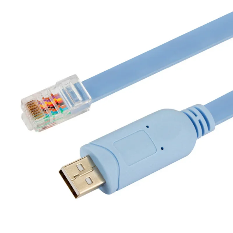 

Good Quality Console Cable with USB to RJ45 Interface FTDI FT232RL for Cisco and Huawei Switches and Routers